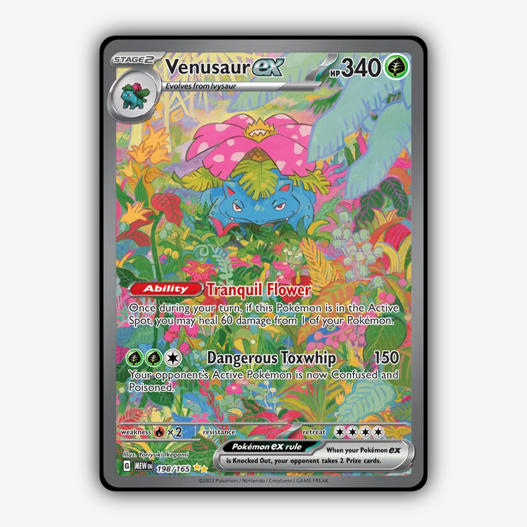 Venusaur ex #198 - 151 Set - Card Rug