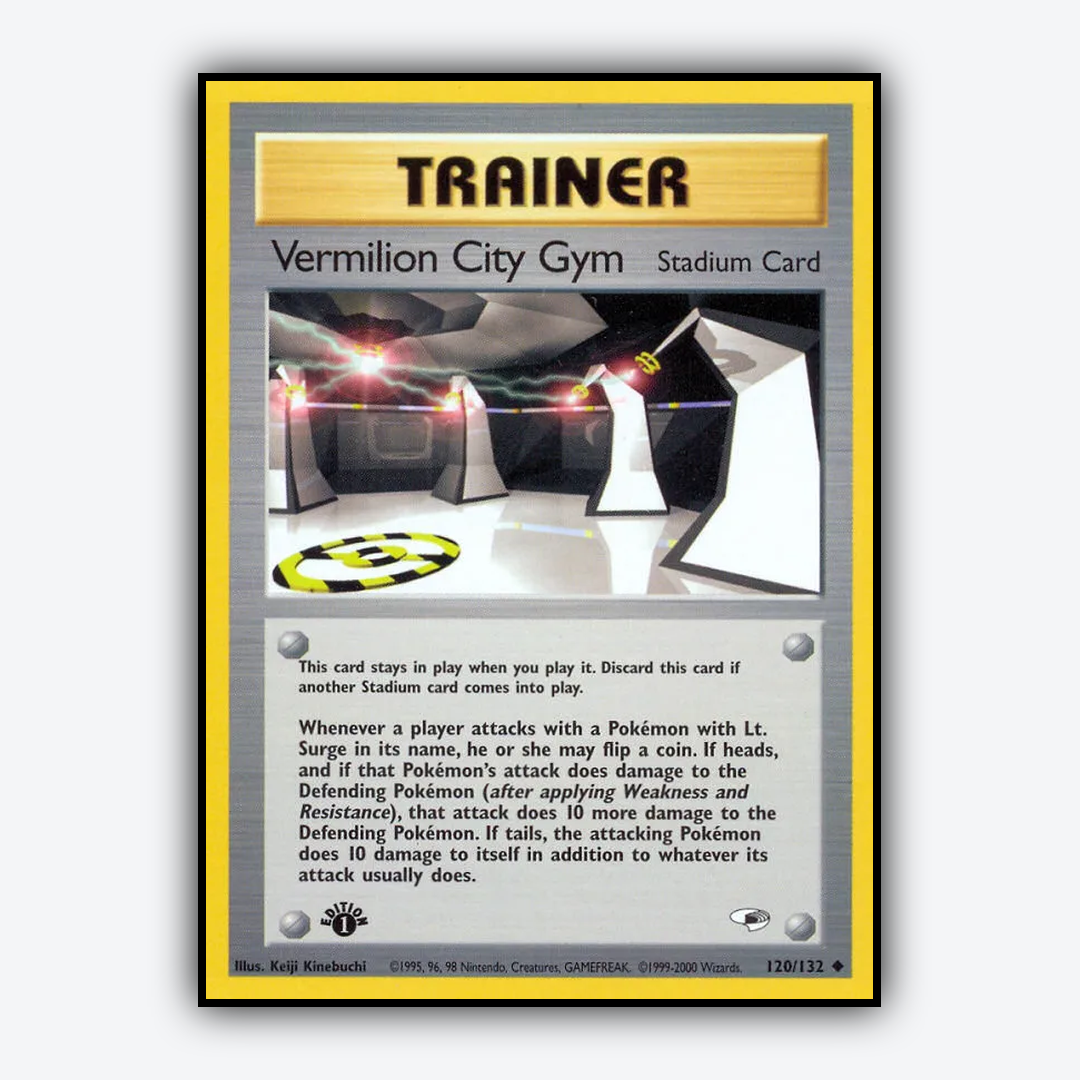 Vermilion City Gym 120/132 - Gym Heroes Set - Card Rug