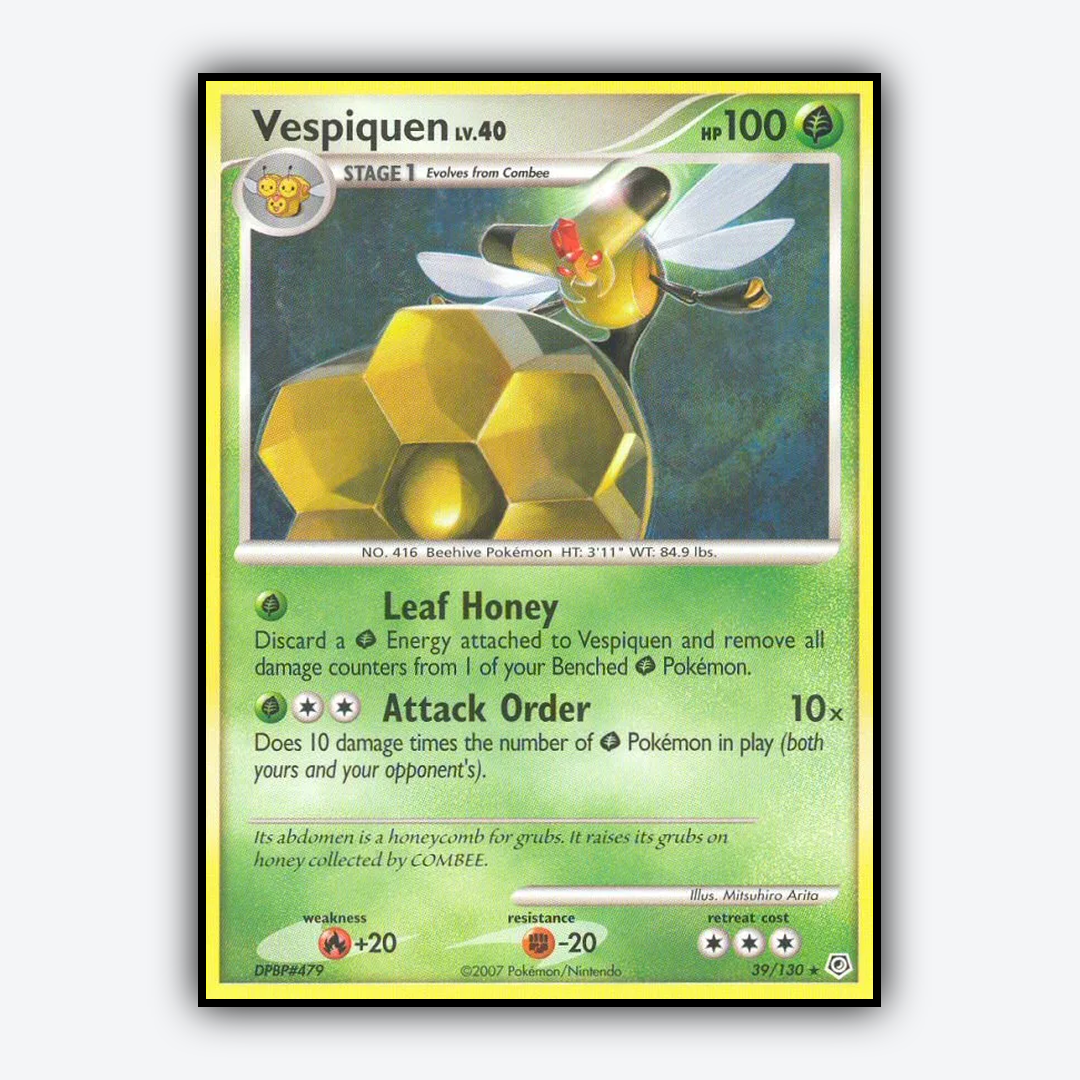 Vespiquen 039/130 - Diamond & Pearl Set - Card Rug