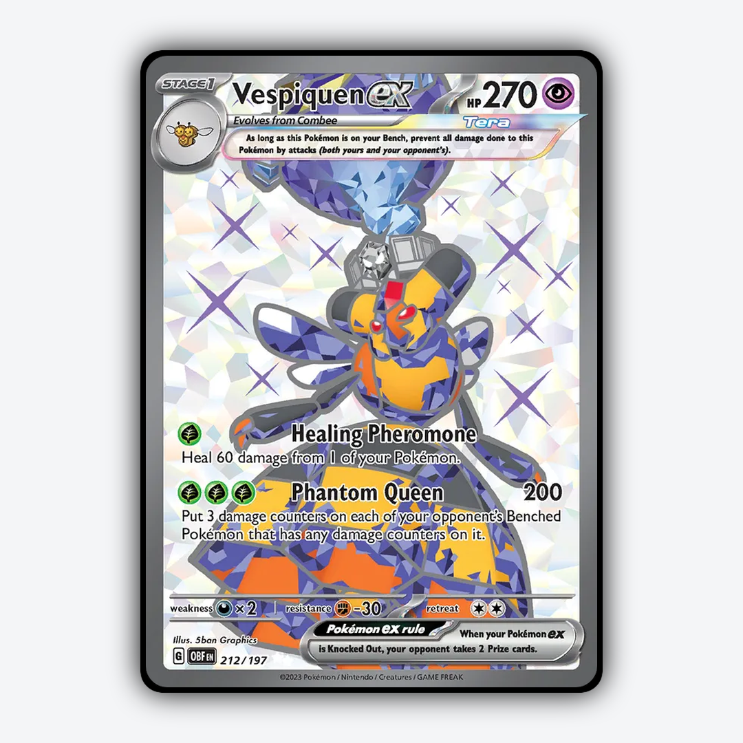 Vespiquen ex #212 - Obsidian Flames Set - Card Rug