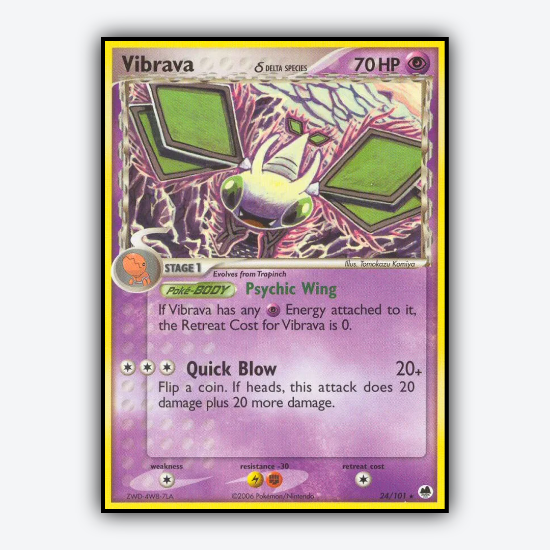 Vibrava δ 024/101 - Dragon Frontiers Set - Card Rug