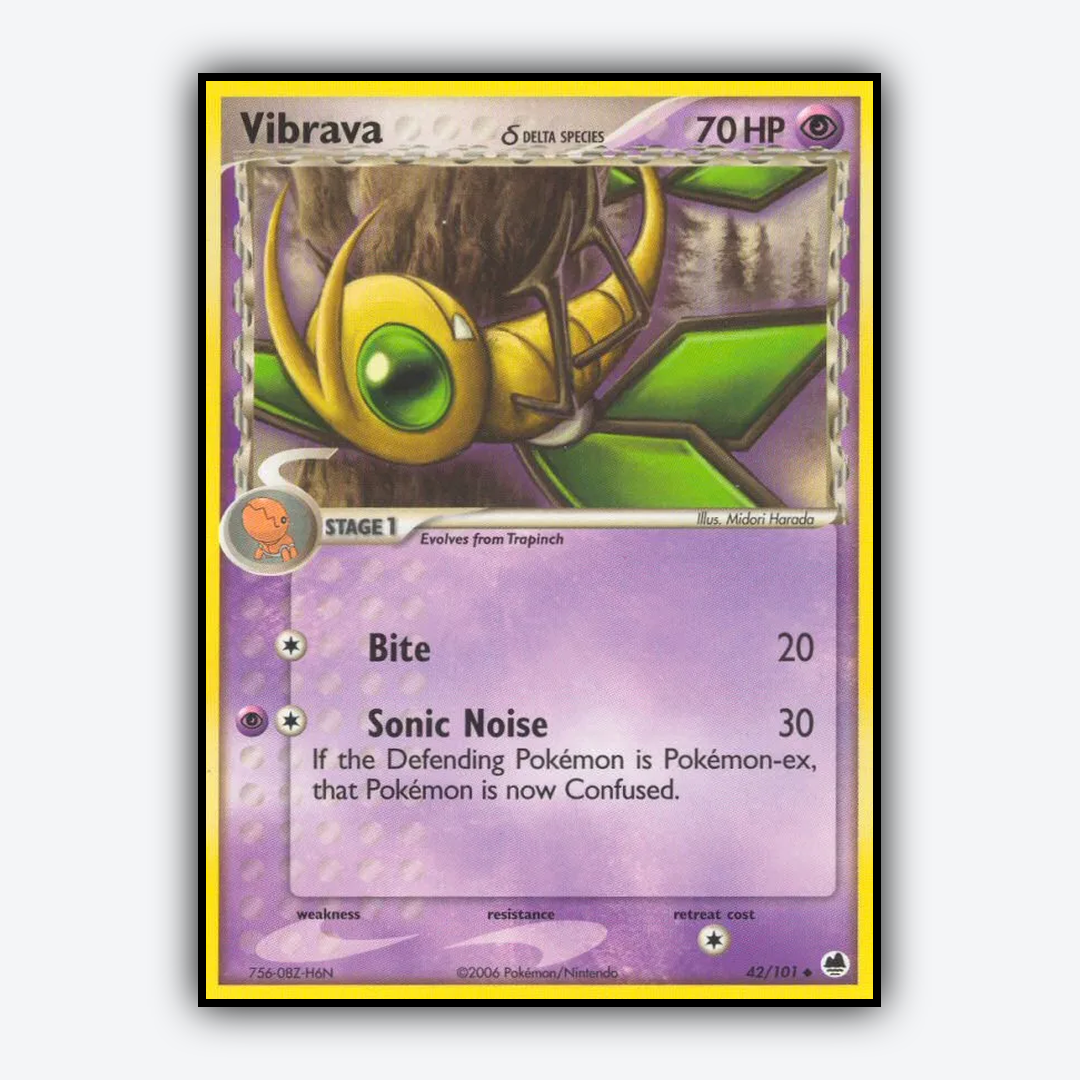 Vibrava δ 042/101 - Dragon Frontiers Set - Card Rug