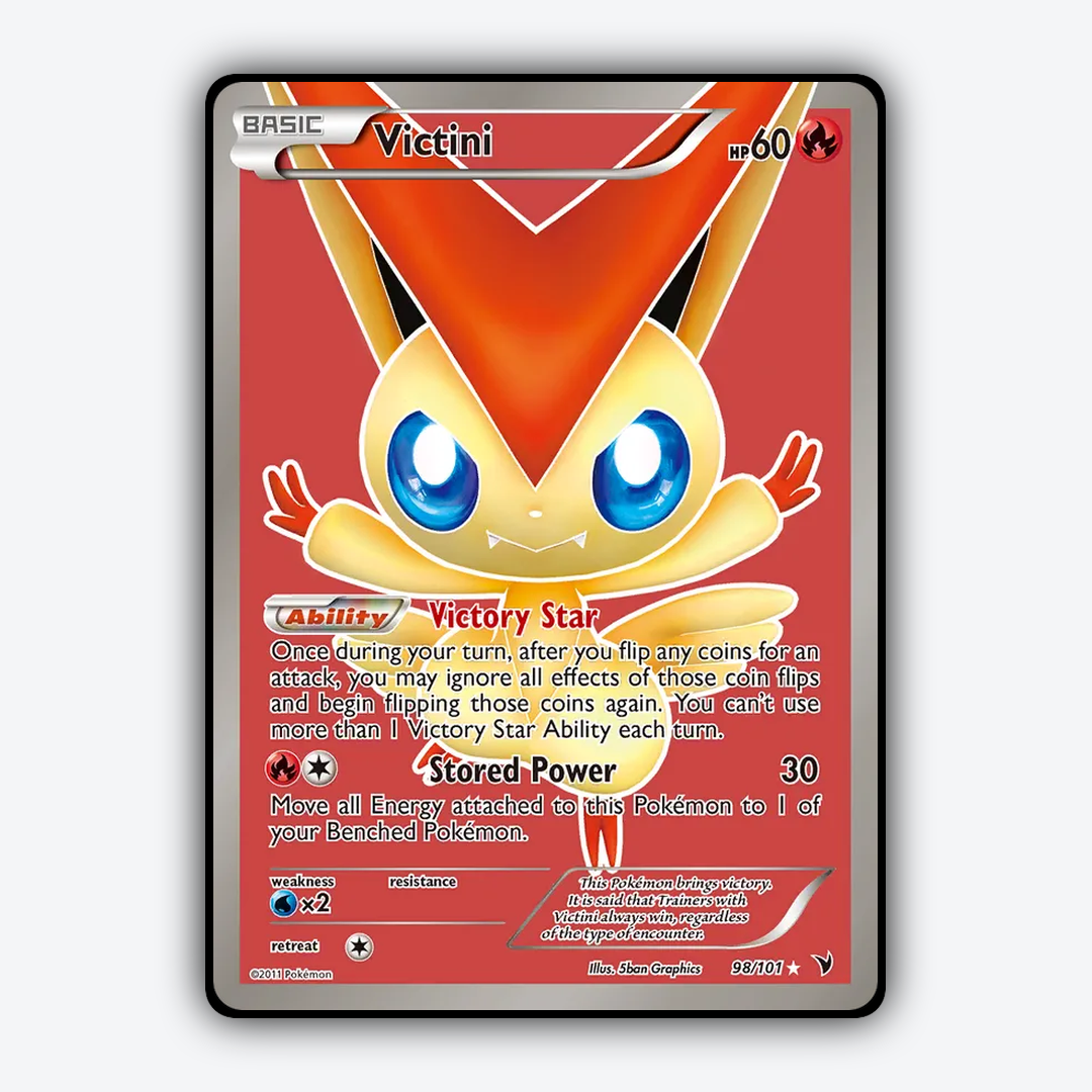 Victini 098/101 - Noble Victories Set - Card Rug