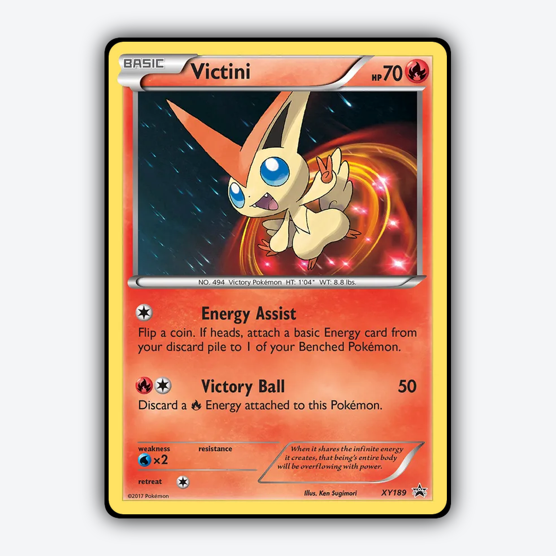 Victini #189 - XY Black Star Promos Set - Card Rug