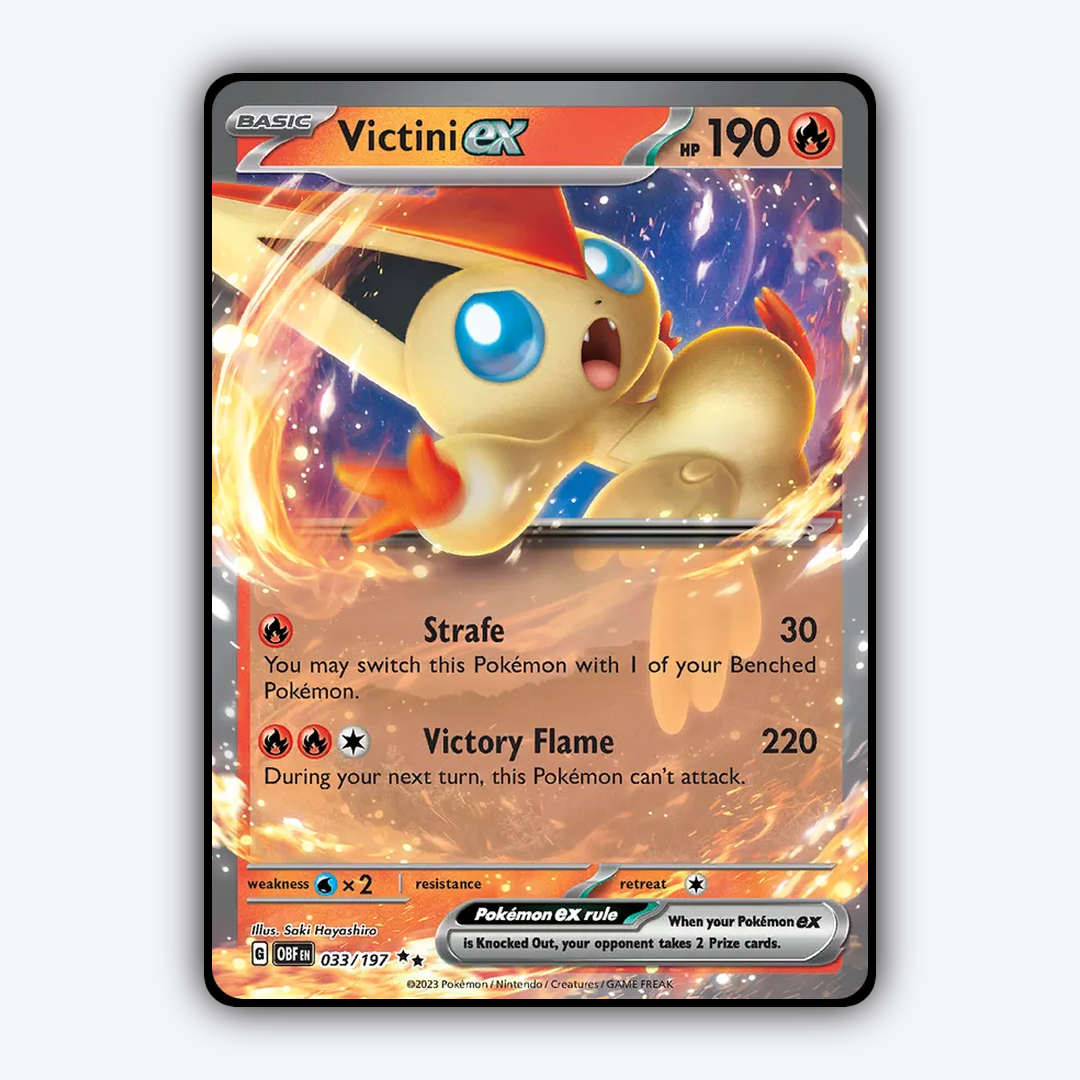 Victini ex #33 - Obsidian Flames Set - Card Rug