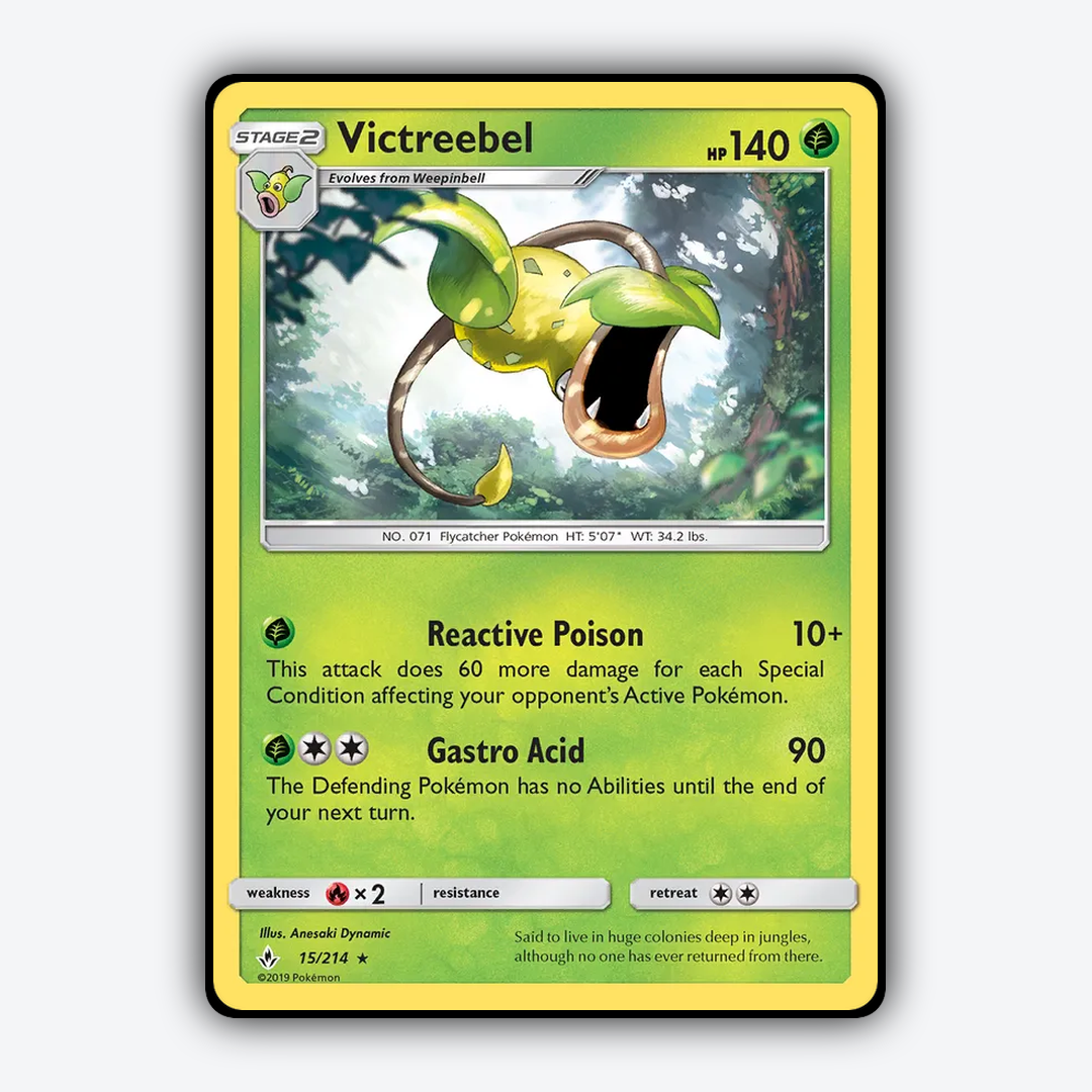 Victreebel 015/214 - Unbroken Bonds Set - Card Rug