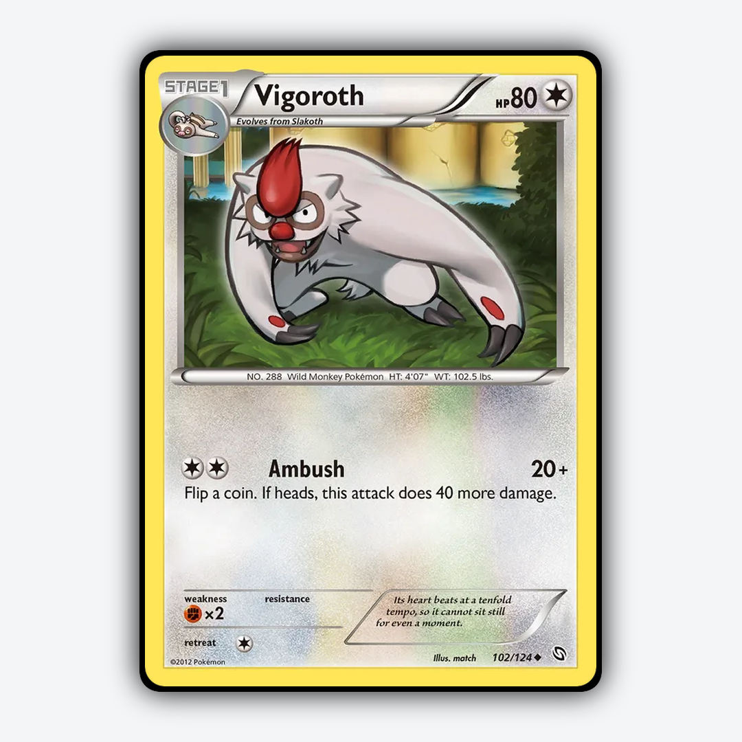Vigoroth 102/124 - Dragons Exalted Set - Card Rug