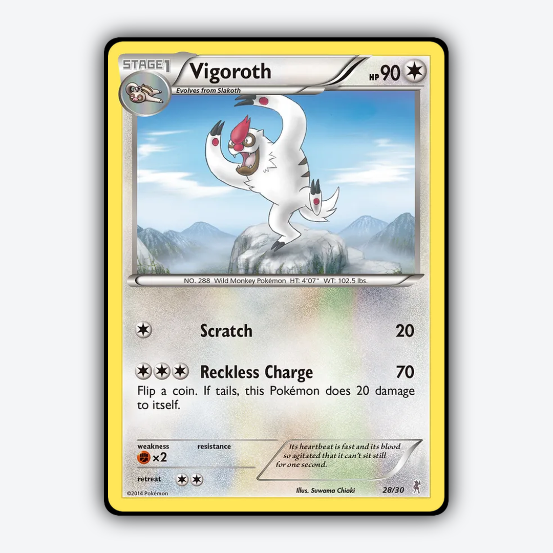 Vigoroth 028/30 - XY Trainer Kit Bisharp Set - Card Rug