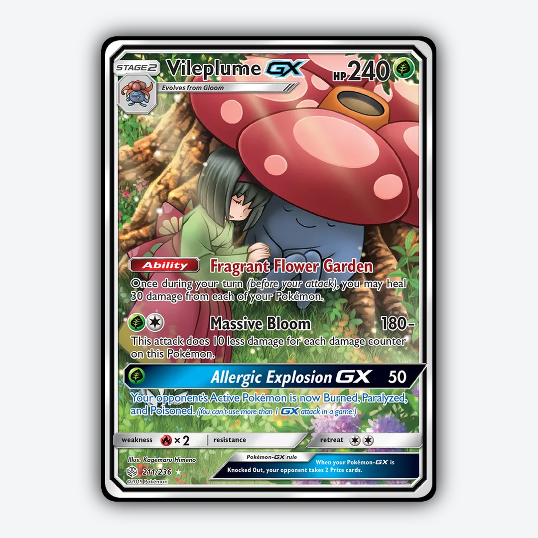 Vileplume-GX 211/236 - Cosmic Eclipse Set - Card Rug