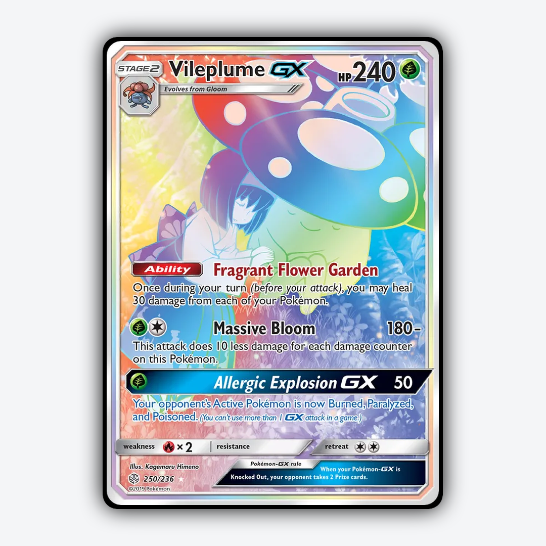 Vileplume-GX 250/236 - Cosmic Eclipse Set - Card Rug
