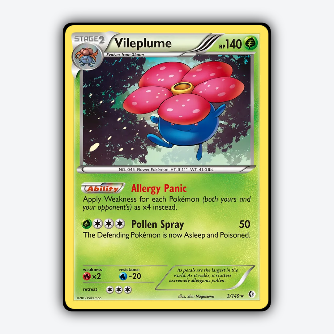Vileplume 003/149 - Boundaries Crossed Set - Card Rug