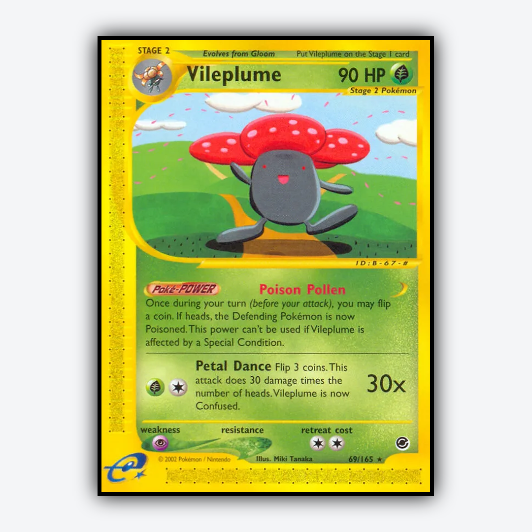 Vileplume 069/165 - Expedition Base Set - Card Rug