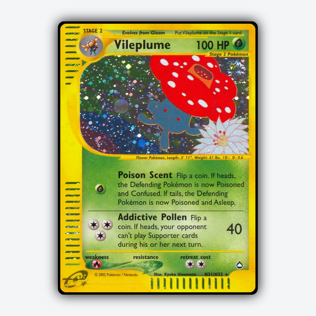 Vileplume H031/147 - H031/147 Aquapolis Set - Card Rug