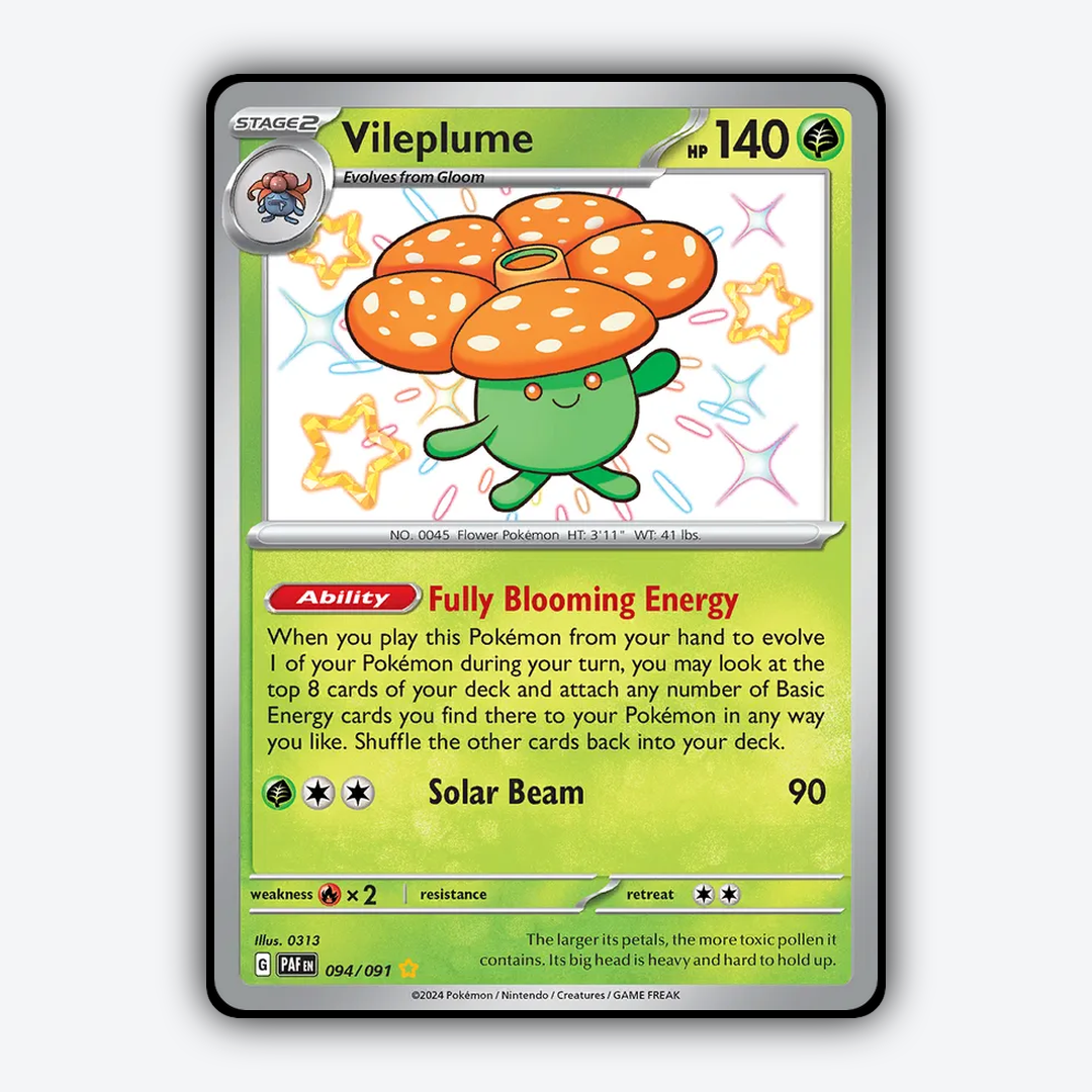 Vileplume #94 - Paldean Fates Set - Card Rug