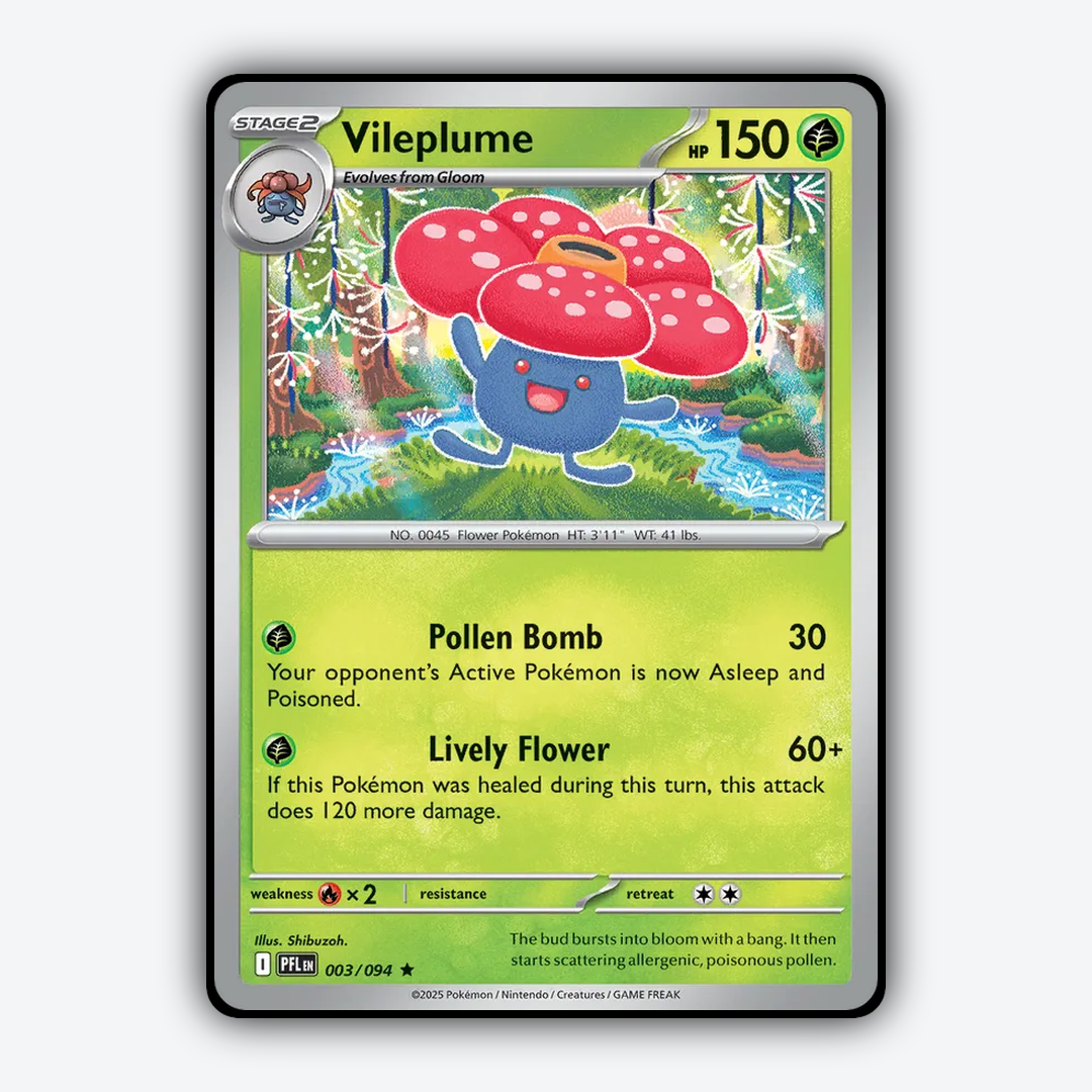 Vileplume 003/094 - Phantasmal Flames Set - Card Rug