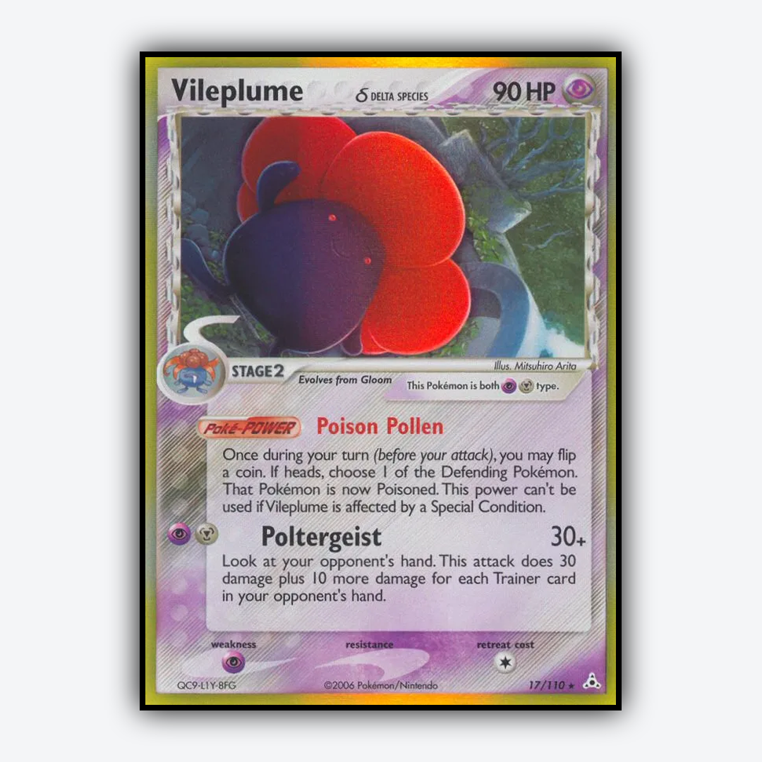 Vileplume δ 017/110 - Holon Phantoms Set - Card Rug