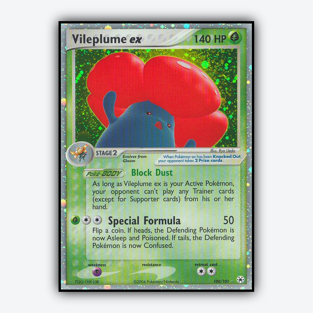 Vileplume ex 100/101 - Hidden Legends Set - Card Rug