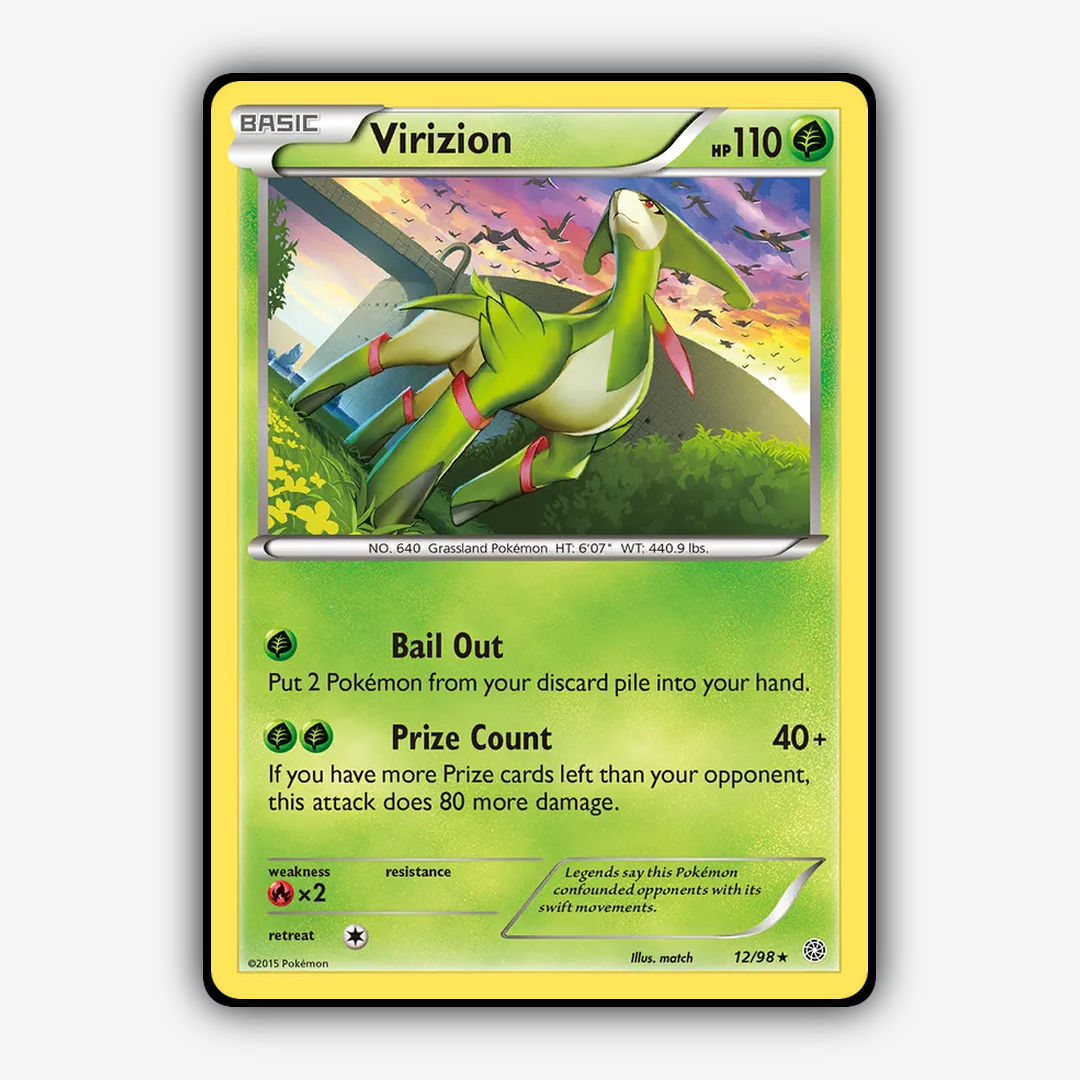 Virizion 012/98 - Ancient Origins Set - Card Rug