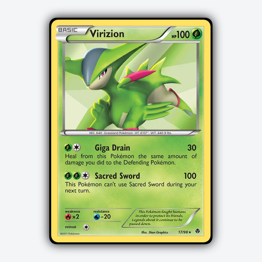 Virizion 017/98 - Emerging Powers Set - Card Rug