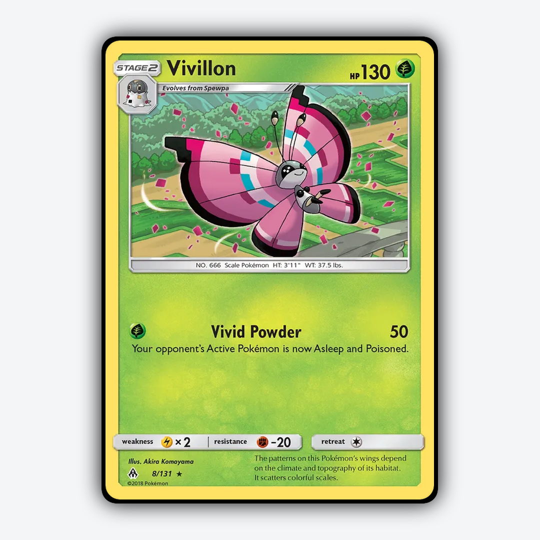 Vivillon 008/131 - Forbidden Light Set - Card Rug