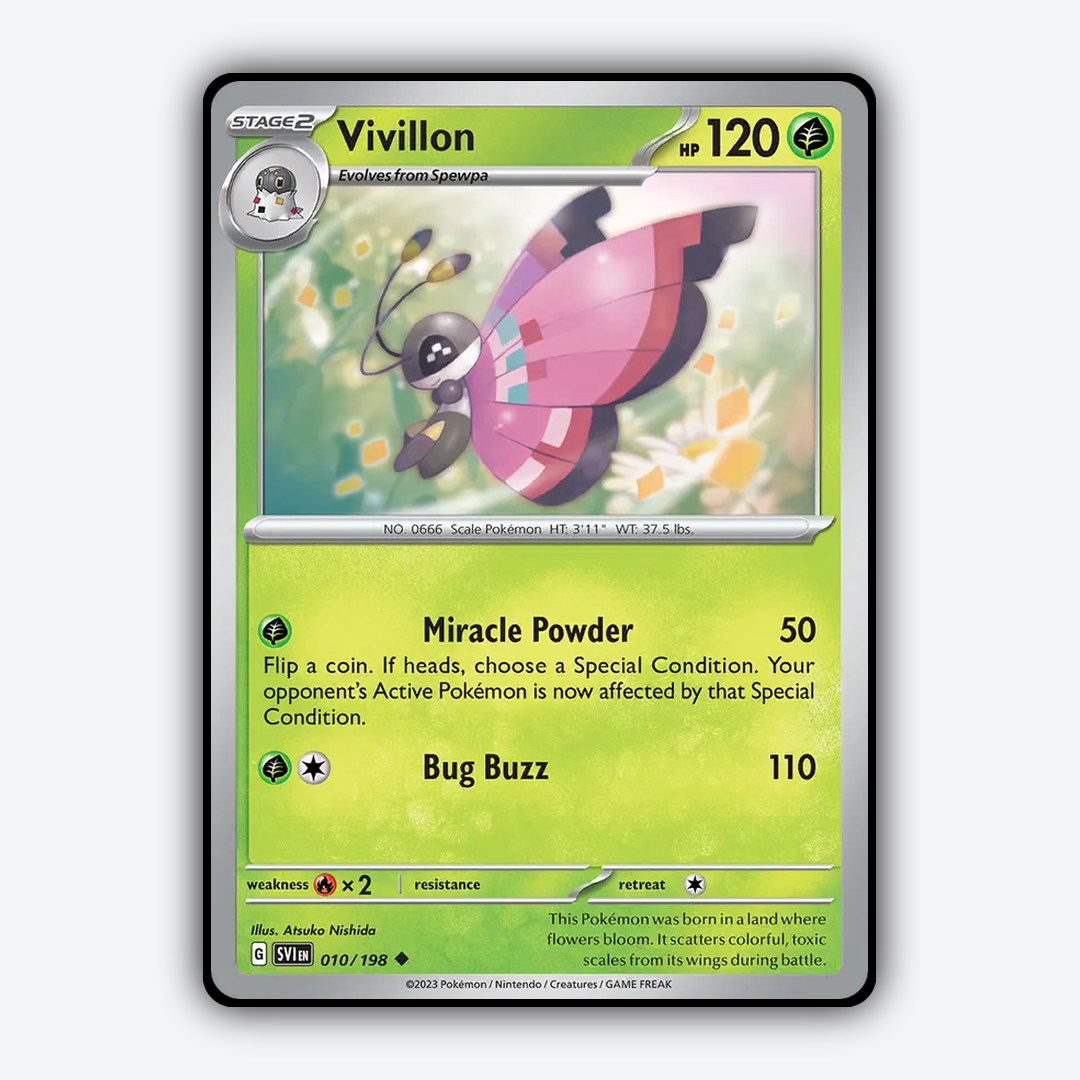 Vivillon 010/198 - Scarlet & Violet Set - Card Rug