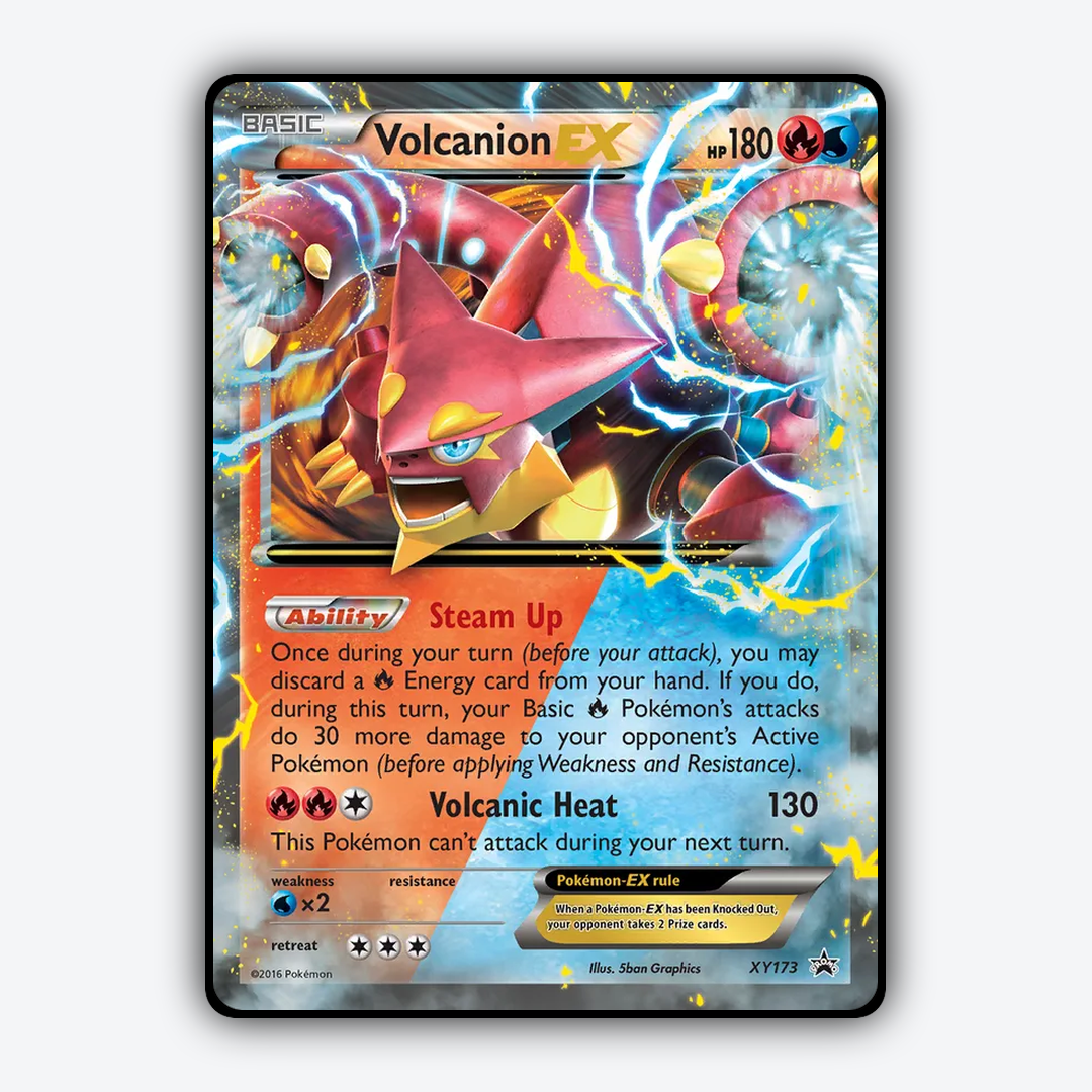 Volcanion-EX #173 - XY Black Star Promos Set - Card Rug