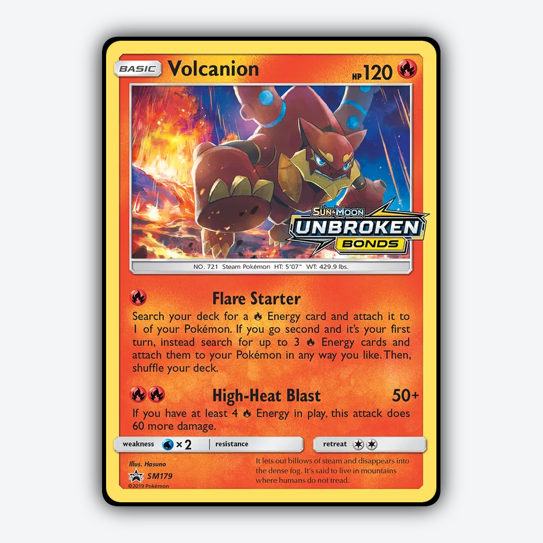 Volcanion #179 - SM Black Star Promos Set - Card Rug