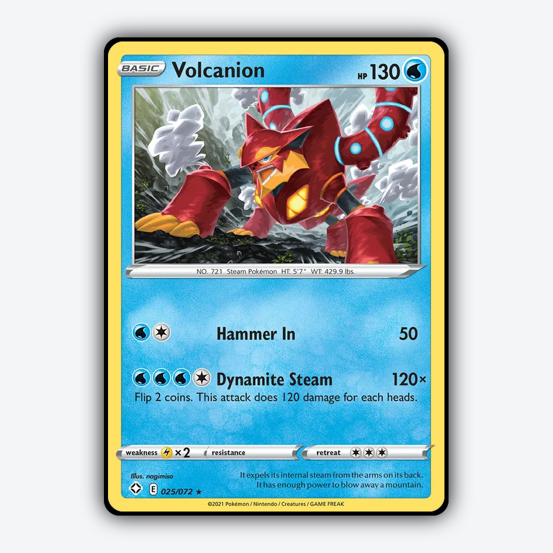 Volcanion 025/72 - Shining Fates Set - Card Rug