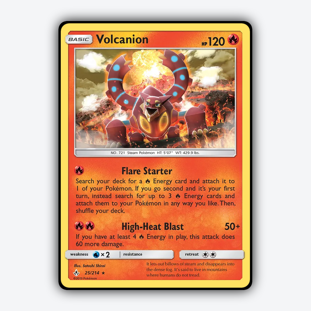 Volcanion 025/214 - Unbroken Bonds Set - Card Rug