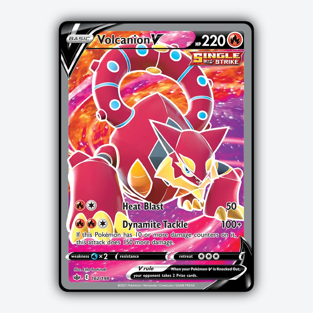 Volcanion V 162/198 - Chilling Reign Set - Card Rug