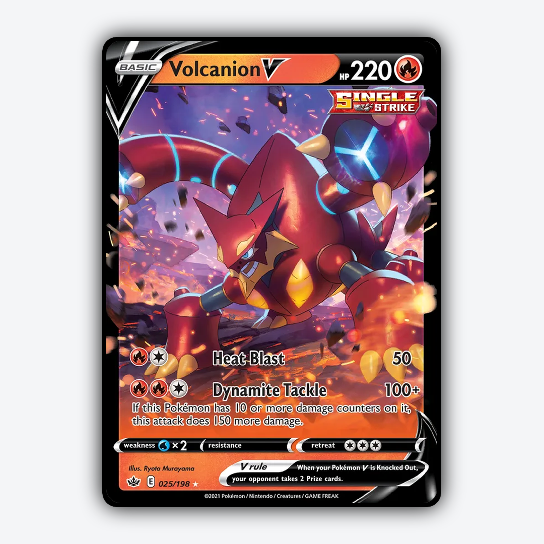 Volcanion V 025/198 - Chilling Reign Set - Card Rug