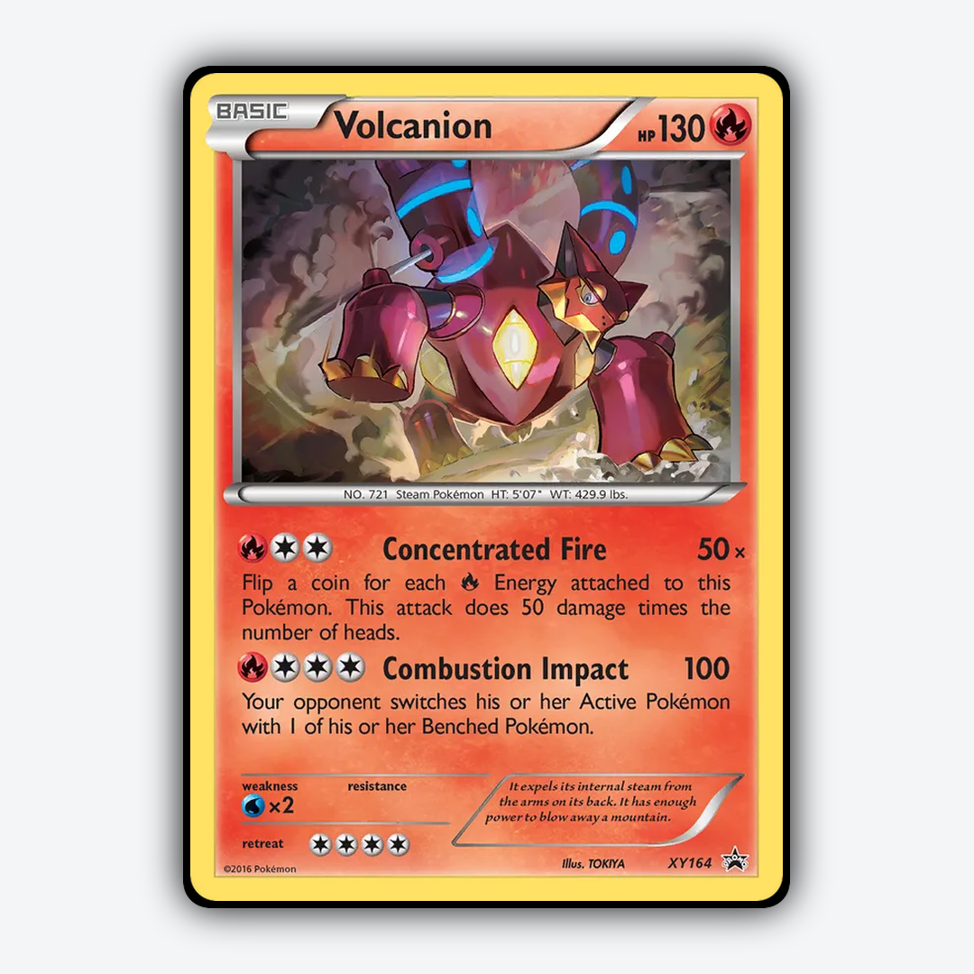 Volcanion #164 - XY Black Star Promos Set - Card Rug