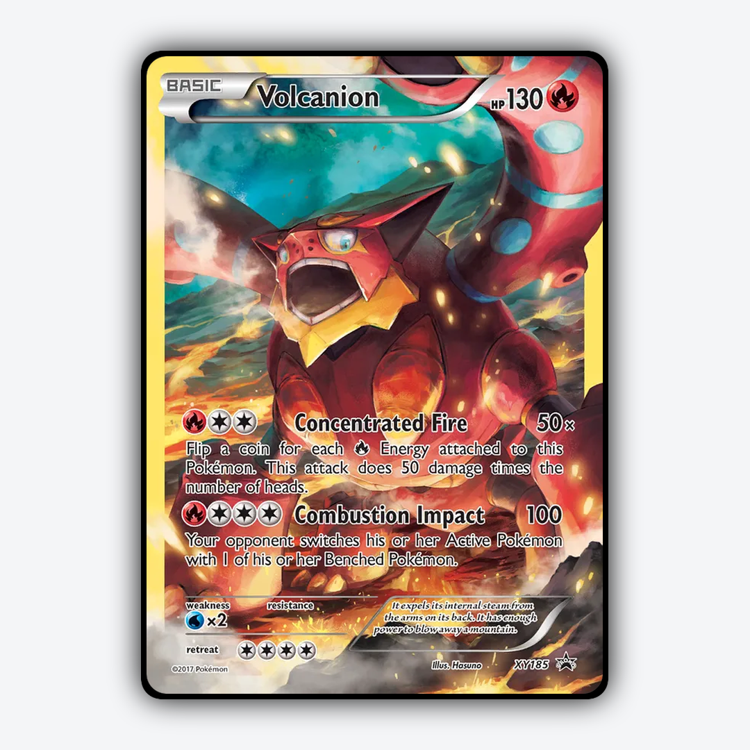 Volcanion #185 - XY Black Star Promos Set - Card Rug