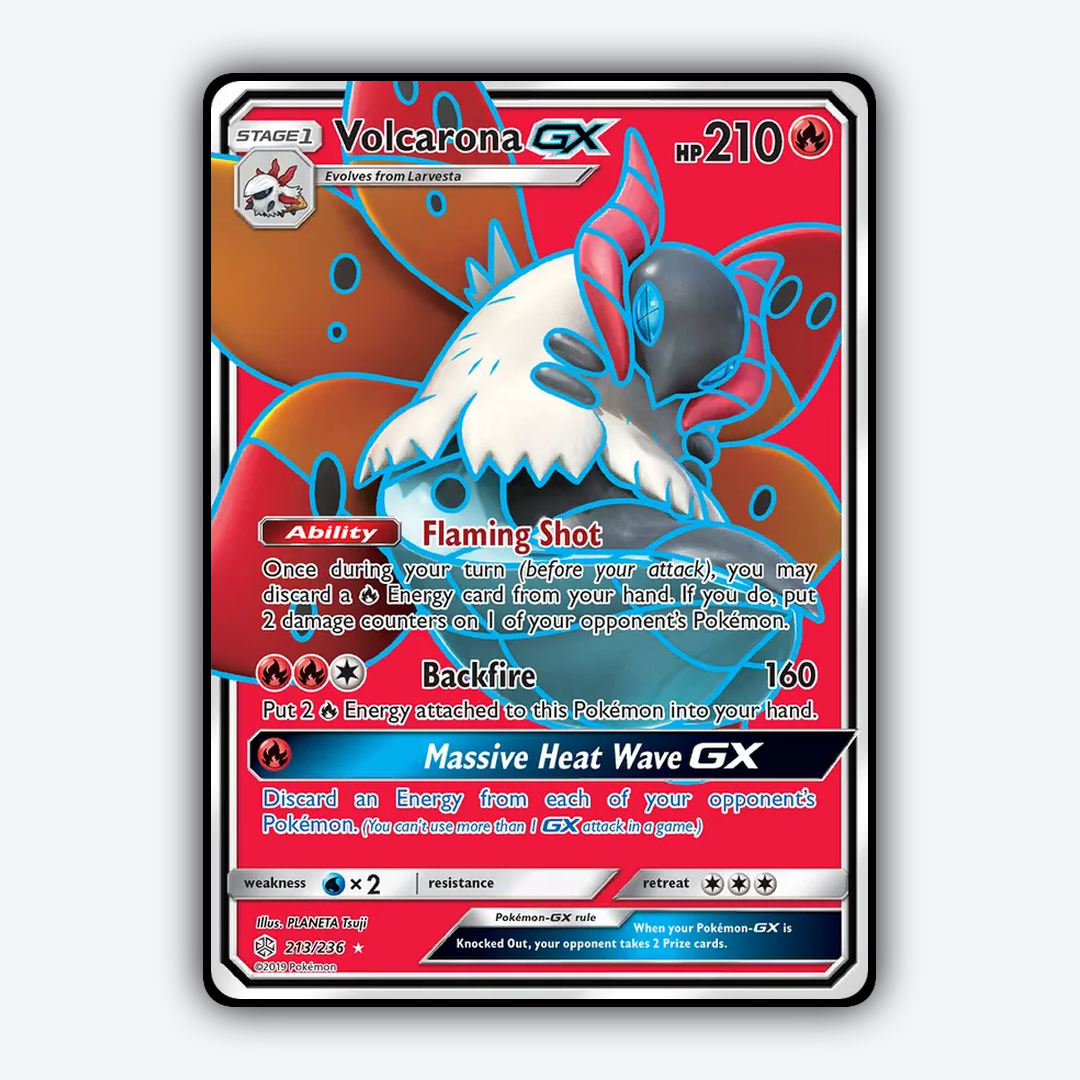 Volcarona-GX 213/236 - Cosmic Eclipse Set - Card Rug