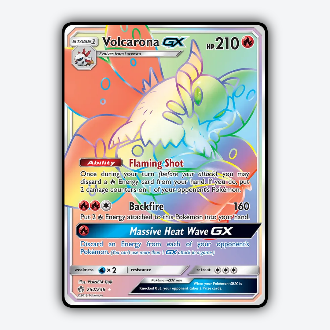 Volcarona-GX 252/236 - Cosmic Eclipse Set - Card Rug