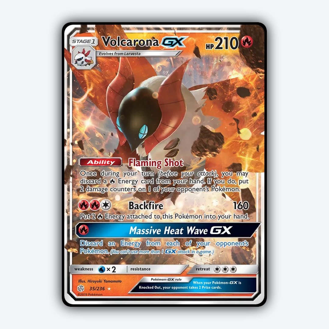 Volcarona-GX 035/236 - Cosmic Eclipse Set - Card Rug