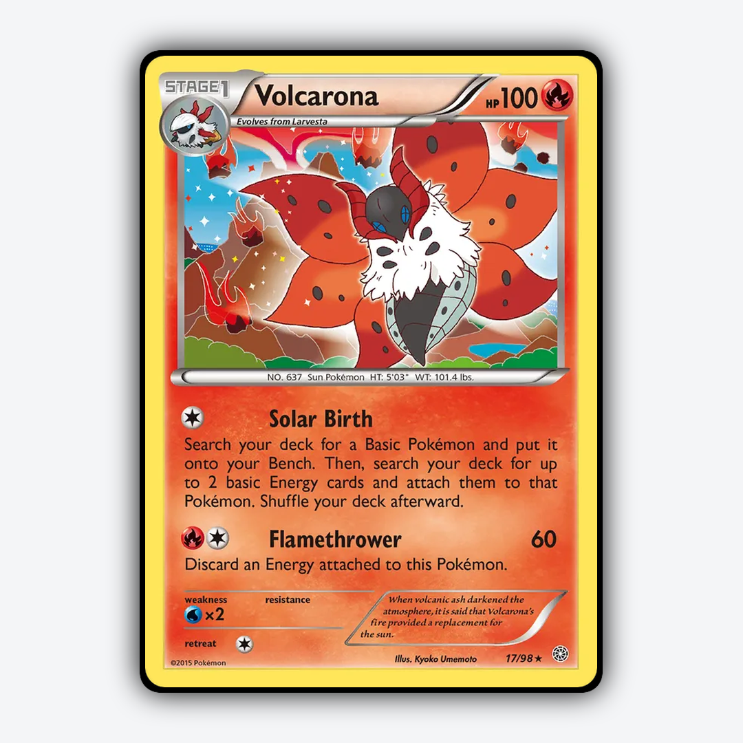 Volcarona 017/98 - Ancient Origins Set - Card Rug