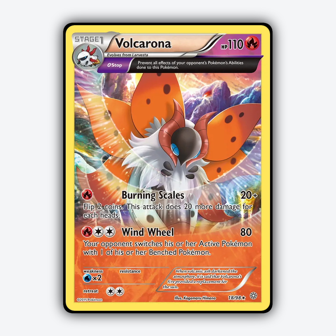Volcarona 018/98 - Ancient Origins Set - Card Rug