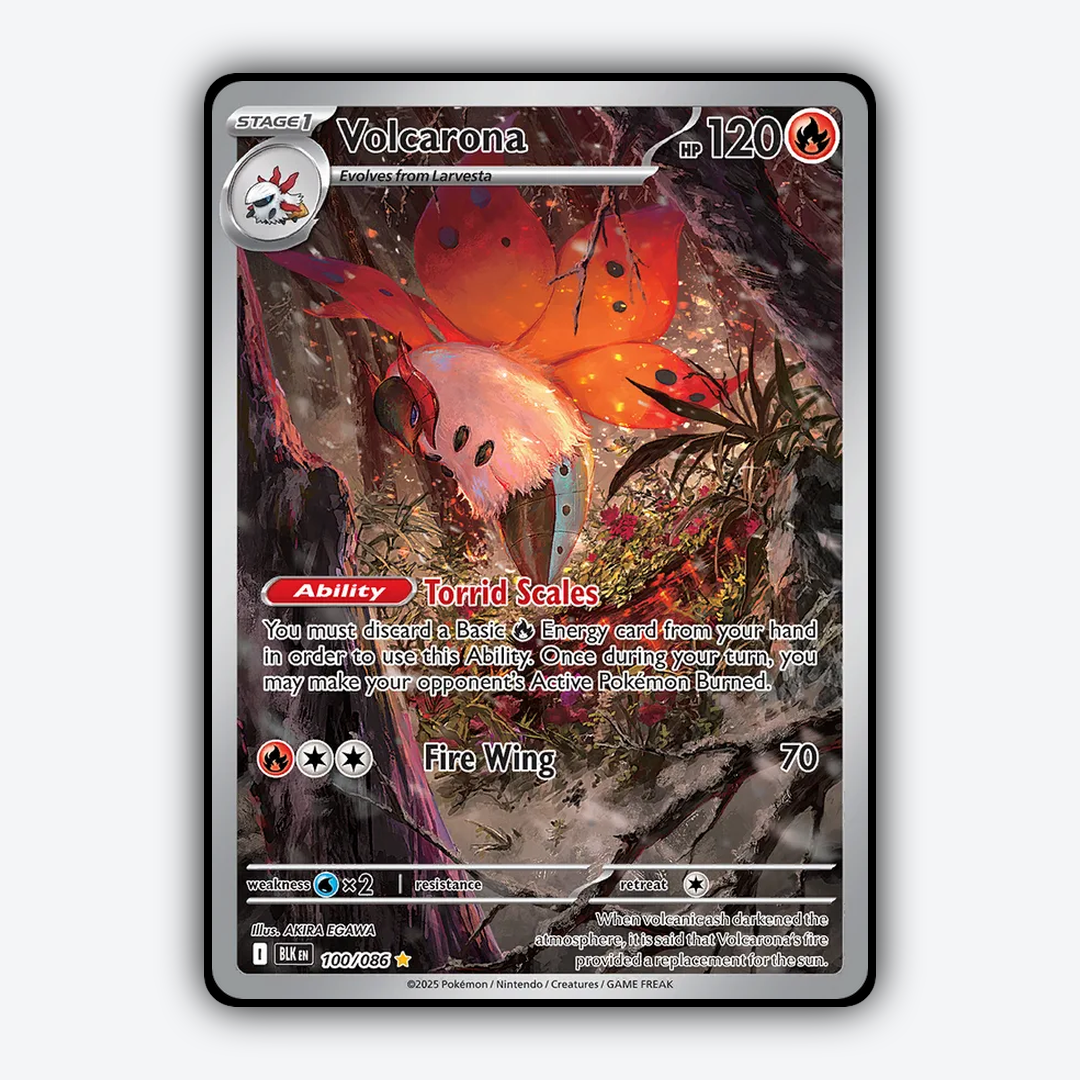 Volcarona #100 - Black Bolt Set - Card Rug