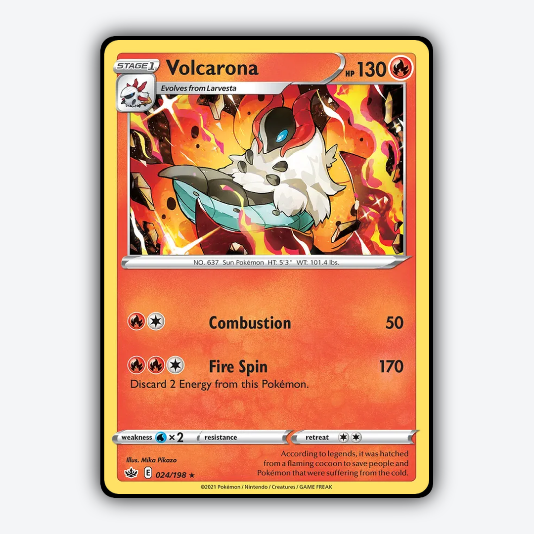 Volcarona 024/198 - Chilling Reign Set - Card Rug