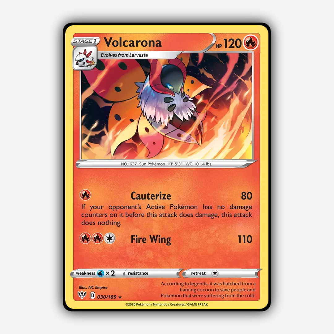 Volcarona 030/189 - Darkness Ablaze Set - Card Rug