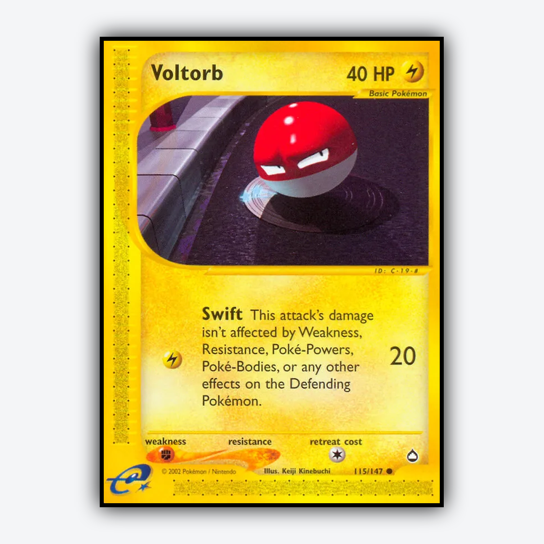 Voltorb 115/147 - Aquapolis Set - Card Rug