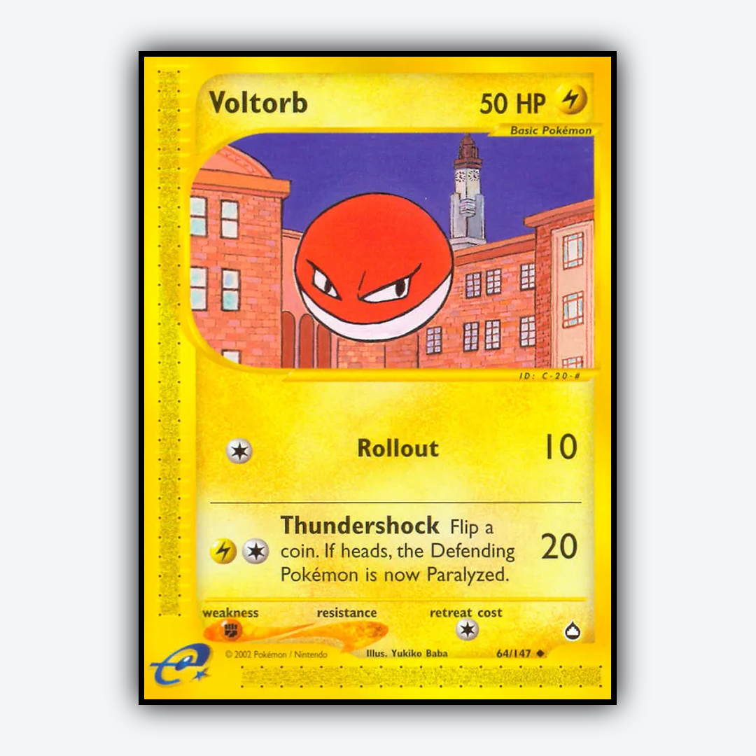 Voltorb 064/147 - Aquapolis Set - Card Rug