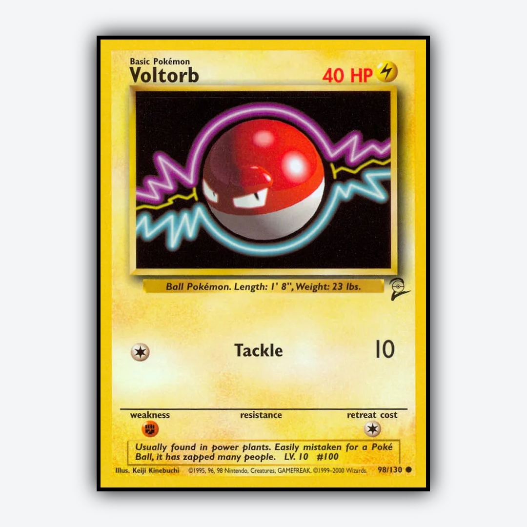 Voltorb 098/130 - Base Set 2 Set - Card Rug