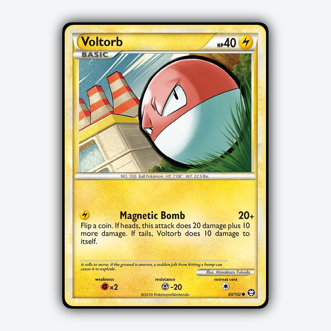 Voltorb 083/102 - HS—Triumphant Set - Card Rug