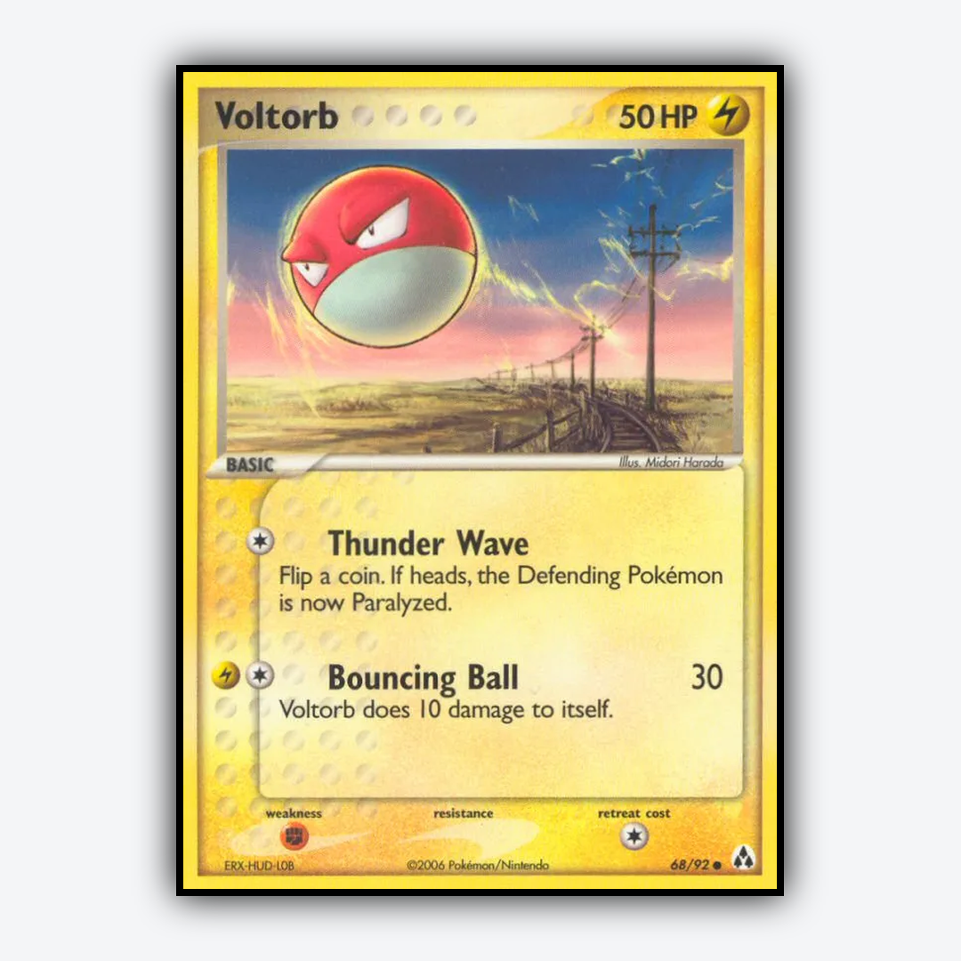 Voltorb 068/92 - Legend Maker Set - Card Rug