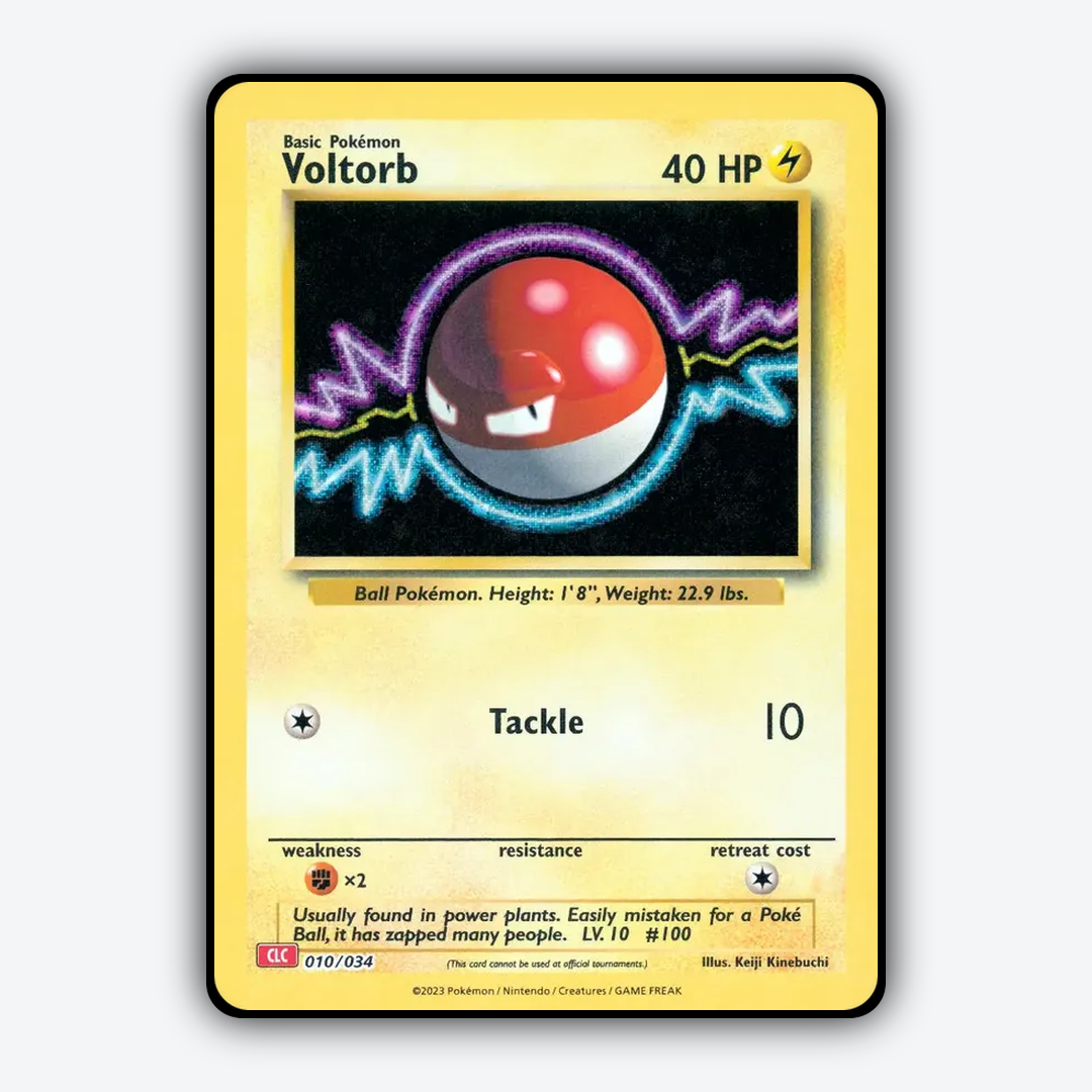 Voltorb 010/034 - Pokémon TCG Classic - Charizard Set - Card Rug