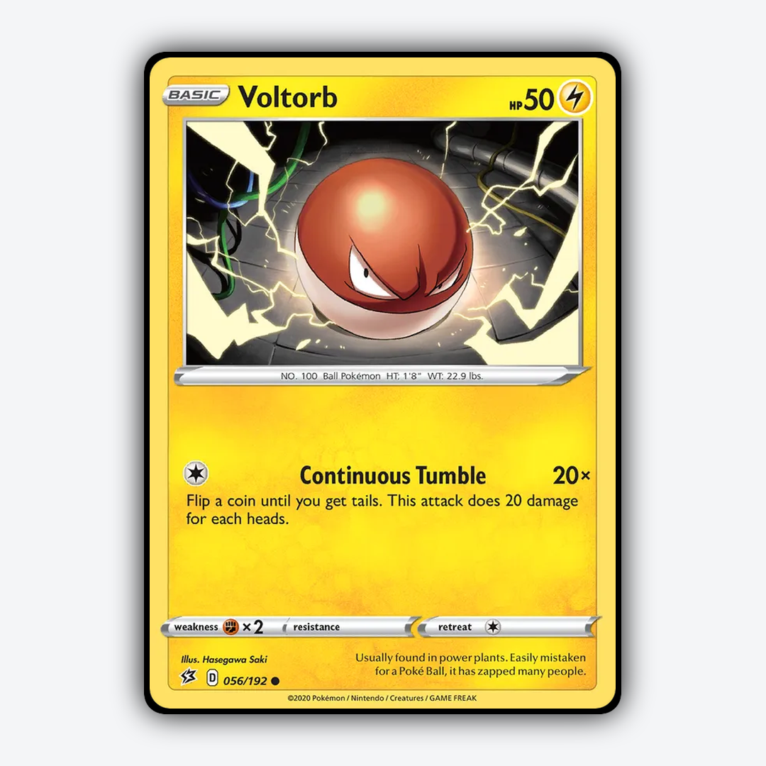 Voltorb 056/192 - Rebel Clash Set - Card Rug