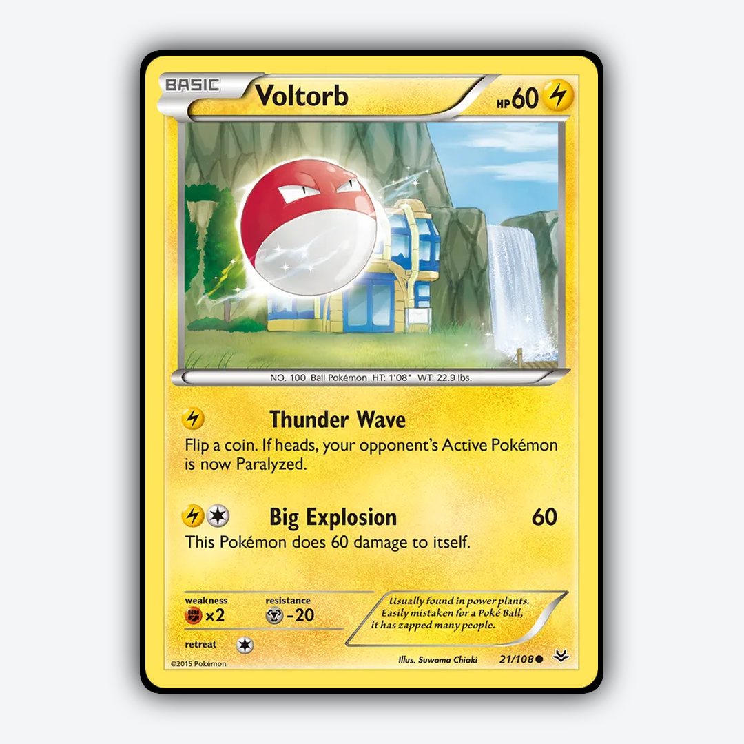 Voltorb 021/108 - Roaring Skies Set - Card Rug