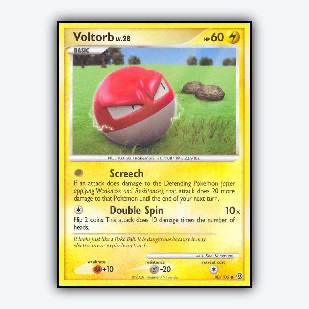 Voltorb 080/100 - Stormfront Set - Card Rug